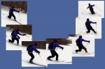 Analyse du télémark en ski nordique au Mont Gabriel, 25 mars 2015.