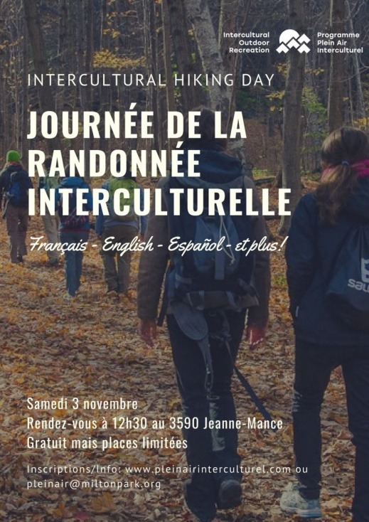 affiche journee interculturelle randonnee 3 novembre 2018