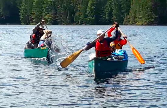 Dernièrement, une course de canot au Cabonga. Photo Antoine Deslauriers.